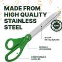 25 Inch Large Green Scissors - Oversized Grand Opening Scissors for Ribbon Cutting Ceremony Giant Shears for Business Openings and Special Events Inaugurations