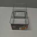 madesmart Fridge Portable Tote, Condiment Caddy with 2 Compartments, Pop-Up Handle & Non-Slip Base, Refrigerator Organizer for Sauces, Jars & Small Items, Clear