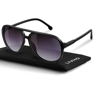 livho Trendy Polarized Aviator Sunglasses Women Men, Retro Sun Glasses for Women Men 2025, Oversized UV Protection Shades