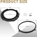 Headlight Mount Bracket Ring Replacement Set 4Pcs Compatible with Wrangler JK 2007-2018
