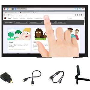 7 inch HDMI LCD 1024x600 Resolution Capacitive Touch Screen IPS Display Module Compatible with Raspberry Pi 4 3 2 1 B B+ A+,Jetson Nano,Support Software Resolution (up to 19201080) (7IP-CAPLCD)