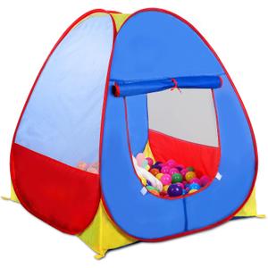 EocuSun Pop Up Playhouse, Ball Pit Kids Play Tent for Indoor & Outdoor, Foldable Play Tent for Kids Girls & Boys (Balls Not Included) (Multicolor), 35 x 34 x 38 inches