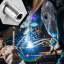 8 Pcs 3/8"-16 Thread Long Threaded Stepped Female Weld Nut Steel Chassis Mount Tab