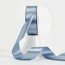 MEEDEE Dusty Blue Satin Ribbon 1-1/2 Inch Dusty Blue Ribbon Lux Double Faced Satin Ribbons by 50 Yards Polyester Satin Ribbons for Crafts, Weddings, Flower Bouquet, Holiday Decorating