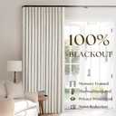 Natural Linen 100% Black Out Pinch Pleated Curtains 108 Inches Long 2 Panels Set for Bedroom Cream Back Tab Thermal Insulated Energy Efficient Blackout Curtains Living Room High Ceiling Length 9 Ft