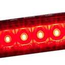 Third 3rd Brake Light LED for 2011-2017 Jeep Grand Cherokee/Dodge Durango, High Mount Rear Brake Lights Assembly for 2007-2016 Jeep Compass, Waterproof Center Cab Lamp Stop Light (Black)