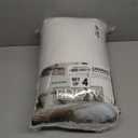 EDOW Throw Pillow Inserts, Set of 4 Lightweight Down Alternative Polyester Pillow, Couch Cushion, Sham Stuffer, Machine Washable. (White, 18x18)