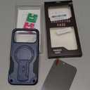 Goton for iPhone 17 Pro Max Case with Privacy Tempered Glass Screen Protector & Camera Lens Protector, Compatible with MagSafe, Invisible Kickstand, Shockproof Phone Cover, Blue