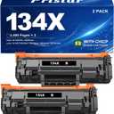 134X High Yield Toner Cartridge with Chip - 2-Pack Compatible for HP 134X/W1340X/134A, Compatible with HP Laser Jet M209dw M234dw M234sdw M234sdn, 2400 Pages per Cartridge