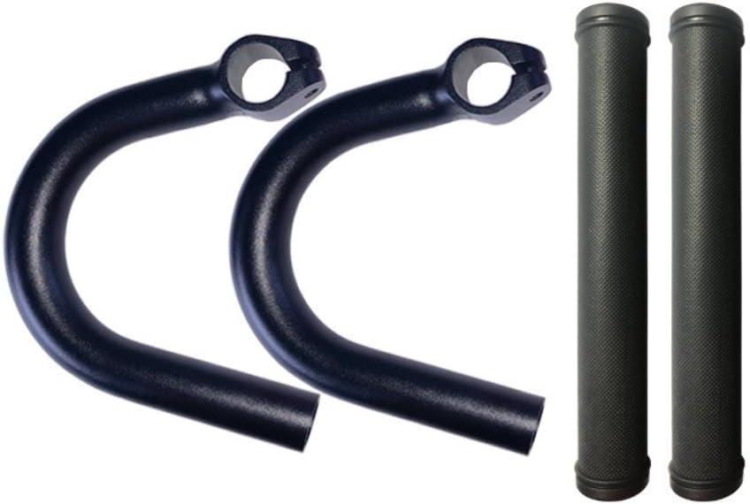 Drop Bar Attachment, Flat Bar to Drop Bar Adapter, Aluminum Alloy Body, with Soft Sleeves and Bar Ends - Ideal for Converting Mountain Bike to Road Bike