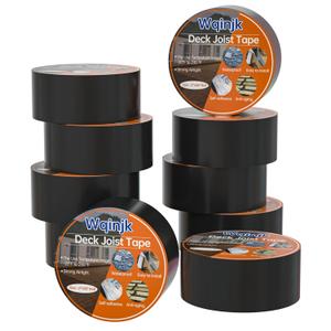 Deck Joist Tape 2" x 50' Butyl Joist Tape for Decking Works for Decks & Beams Weather-Resistant Waterproof (10)