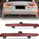Nilight Rear Bumper Tail Light Compatible with 2018 2019 2020 2021 2022 Honda Accord 10th Red Lens LED Reflector Rear Bumper Lamps Brake Turn Signal Sequential Flashing Driving Taillights Replacement