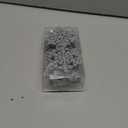 XmasExp 80mm/3inch Glitter Snowflake Ornaments Set mini Christmas Tree Hanging Plastic Decoration for Xmas Party Wedding Anniversary Window Door Home Accessories (30pcs,Silver)