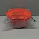 Cake Cupcake Carrier with Lid and Handle + Cake Stand Plate with Dome | 10" Round Cake Container Holder with Cover | Plastic Pie Carrier Cake Storage Container | Bunt Keeper Platter Tray for Transport (Red)