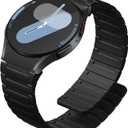 SNBLK Magnetic Band Compatible with Samsung Galaxy Watch 7 6 5 4 Active 2 FE 40mm 44mm/Watch 6/4Classic/5 Pro 45mm/Watch 3, No Gap 20mm Magnet Silicone Sport Strap for Samsung Watch Bands Men Women (Black)