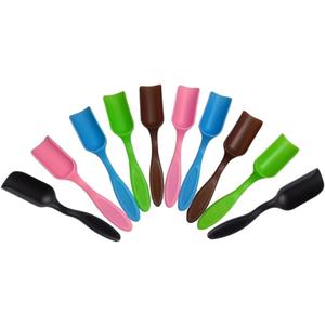 10Pcs NINGDAN Mini Shovel,Plastic Mini Gardening Shovel Spoons Soil Scoops,Cultivation Digging Transplanting Tools for Succulents Potted Flowers,Succulent Sand Scoops/Coffee Beans/Milk Powder Scoops (5 colors)