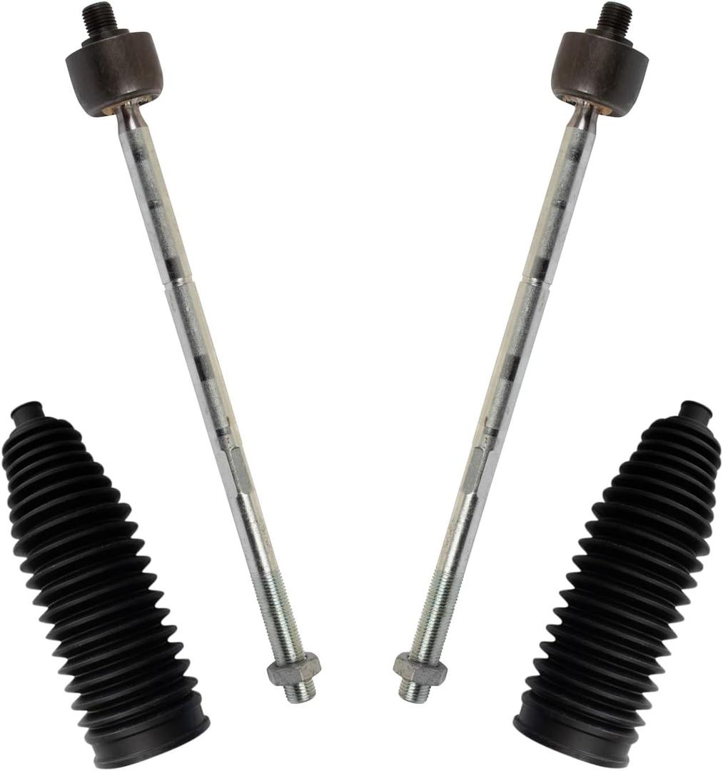 TRQ Front Steering Kit Steering Rack & Pinion Bellow Tie Rod Compatible with 2015-2018 Jeep Renegade