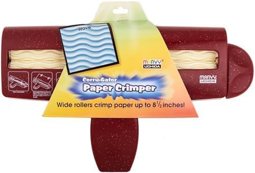 UCHIDA Corru-Gator Paper Crimper 8.5"-Wave,Blue