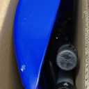 Snow Shovel for Driveway: Ergonomic Dual D-Handles for Less Back Strain - Aluminum Wear Strip Cleaning Shovel - Lightweight & Portable Snow Removal Tool for Car Camping Outdoor (Blue)