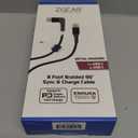 ZGEAR® 8 Foot Braided 90° Sync & Charge Cable