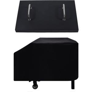 BQMAX 5003 Griddle Lid with Cover for Blackstone 28 inch Griddle, Griddle Hood and 600D Heavy Duty Grill Cover Replacement Kit for Blackstone 28 inch Griddle Hood