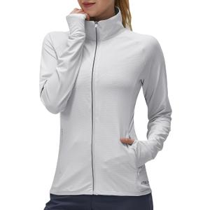 Women's UPF 50+ UV Sun Protection Clothing Long Sleeve Athletic Hiking Shirts Lightweight SPF Zip Up Outdoor Jacket S