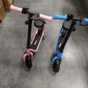 Set Of 2 Hiboy Q2 Lite Electric Scooters with Seat for Kids Ages 410, LED Lights, UL Certified, 9.3 MPH, 100W Motor, Easy Control, Pink And Blue