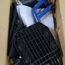 Drive Medical Blue Streak Lightweight Wheelchair - Portable Folding Mobility Aid - Swing-Away Footrests - Desk Arms - Durable Steel Frame - Easy Transport & Storage - 16-Inch Seat