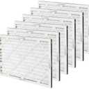 Amazon Basics 14x20x1 Air Filter, MERV 8 AC Furnace Filters, Allergy Control, Electrostatic, Removes Dust Pollen and Lint, 6-Pack (Actual Size: 13.75" x 19.75" x 0.75")