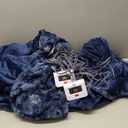 Sealy Electric Heated Blanket Queen Size, Faux Fur & Flannel Fast Heating Blanket with 10 Heat Setting & 112 Hour Auto Shut Off, Machine Washable, Navy Blue, 84 x 90 Inch