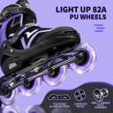Ruthfot Adjustable Inline Skates for Boys and Girls with Full Light Up Wheels, Outdoor Rollerskates for Kids and Women