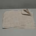 Leetaltree Beige Placemats Set of 6 - Heat Resistant Non-Slip Place mats for Dining Table, Washable Durable PVC Vinyl Woven Table MatsBeige, 6