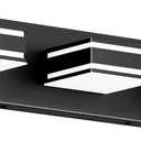 Ralbay LED Modern Bathroom Vanity Lights Black 3-Light 24inch Matte Black Modern Acrylic Bathroom Wall Lighting Fixtures Over Mirror