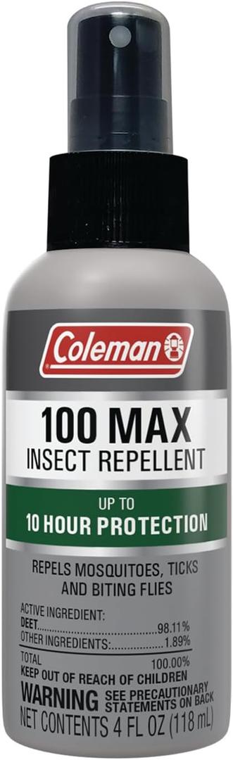 Coleman 100 Max Mosquito Repellent DEET Insect Repellent Spray - 4 fl oz Pump