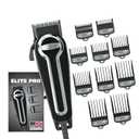 Wahl USA Elite Pro High-Performance Corded Home Haircut & Grooming Kit for Men  Electric Hair Clipper  Model 79602M (20 Piece Set)