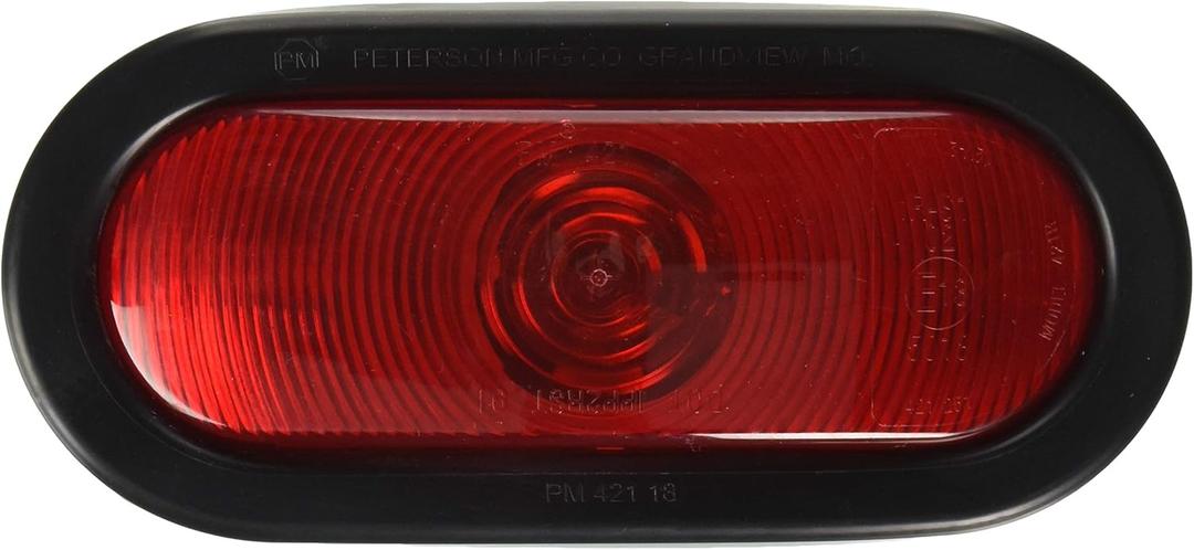 Peterson Manufacturing V421KR Red Oval Stop/Turn/Tail Light, 2 Pack