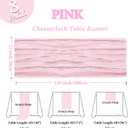 8 Pack Pink Table Runner Cheesecloth 10Ft Spring Gauze Cheese Cloth Table Runner 120 Inch Boho Sheer Rustic Fabric for Party Holiday Decor Bridal Baby Shower Wedding Decoration