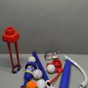 TOY Life 3-in-1 tBall Set for Kids 3-5, Adjustable Toddler T Ball Training Set with Bat, Toddler Baseball Set Semi-Automatic Launcher, Hanging Tee, Soft & Dog Play Balls, Fun Sports Set for Ages 3+