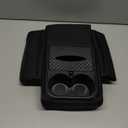 Hovom Car Center Console Armrest Pillow, 13.78"7.48"2.76" Leather Arm Rest Cover for Cars, Multifunctional Auto Armrest Cushion Pad with Pocket, Tissue Box & Cup Holder, Car Accessories (Black)