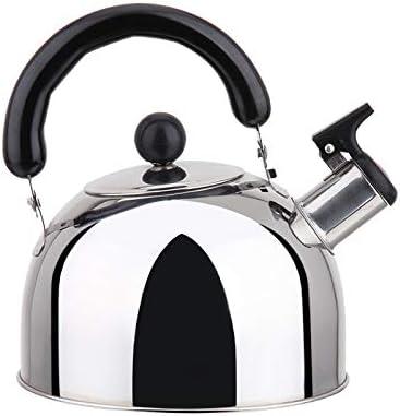 Stainless Steel Stovetop Whistling Tea Classic Teapot with Ergonomic Handle, Works on Induction Cooktops 2 Liter 2404