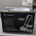 Electric Snow Shovel, 12-Amp Snow Blower 17" Wide & 6" Deep Clearing, Throws Snow 20 FT, Corded Snow Shovel Removal Tool with Adjustable Chute for Driveways, Sidewalks, Patios, Winter Storm Removal