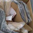 OLIXIS Dining Chairs Set of 8 Kitchen Mid Century Modern Chairs with Wood Legs and PU Leather Cushion for Living Room Bedroom Outdoor Lounge, Black