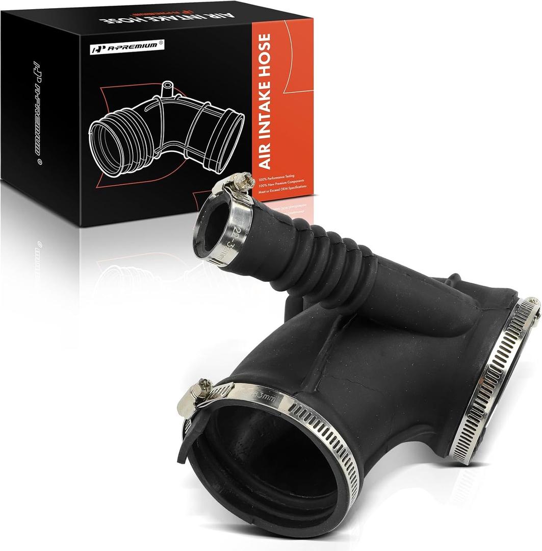 A-Premium Engine Air Clean Intake Tube Hose with Clamps Compatible with BMW E39 Series 530i 2001-2003 3.0L