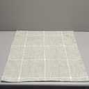 vctops Rustic Lattice Cotton Linen Decorative Throw Pillow Cover Embroidery Square Cushion Cover Pillowcase for Sofa Bedroom Couch (Plaid Green, 24"x24")