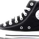 Converse Unisex-Adult Chuck Taylor All Star Canvas High Top (9, Black)