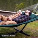 SUNCREAT Hammocks Replacement Hammock for Stand, 475 lbs Capacity, Two Person Patio Hammock for Outside, Dark Green