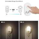 L LOHAS LED Motion Sensor Night Light, [2 Pack] Motion Activated Night Light, Daylight White, Adjustable Brightness, Motion Sensor Light Indoor Plug in for Nursery, Kids, Bedroom, Bathroom Nightlight