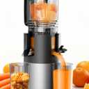 Cold Press Juicer Machines, High Nutrient Retention, 99% Juice Yield, 5.3" Wide Feed Chute for Whole Fruits & Vegetables, Quiet Slow Masticating Juicer, BPA-Free, Easy to Clean