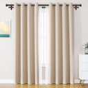 KAMANINA 1 Inch Double Curtain Rod 36-72 Inch, Heavy Duty Dual Rods, Bronze