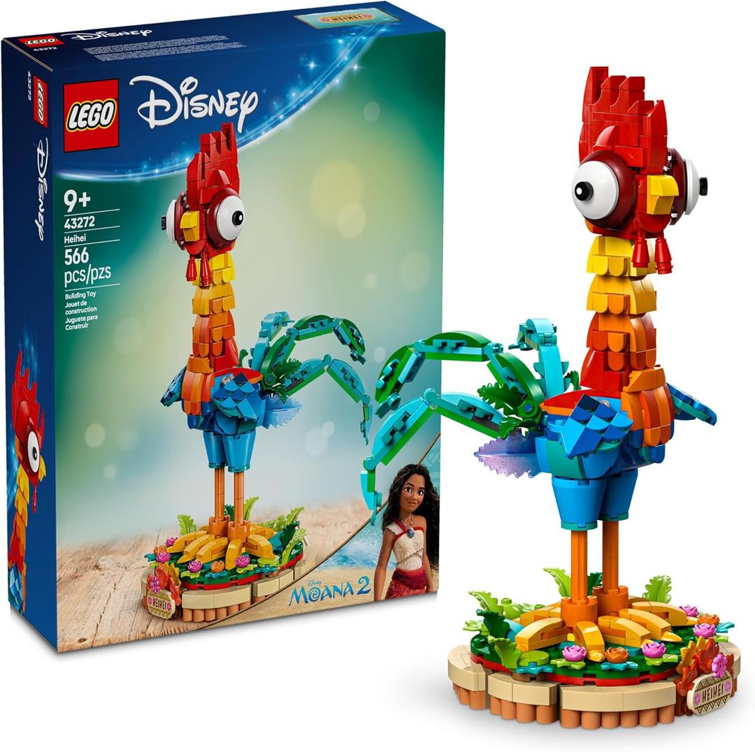 LEGO Disney Moana 2 Heihei - Building Toy for Kids, Girls & Boys, Ages 9+ - Gift for Birthdays - Moana & Disney Toy for Fans - 43272